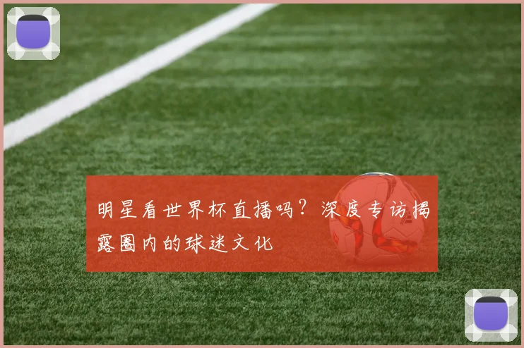明星看世界杯直播吗?深度专访揭露圈内的球迷文化
