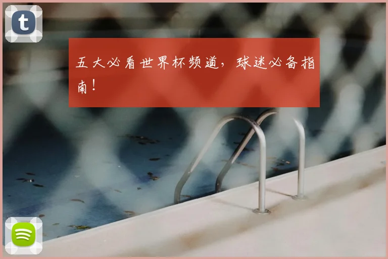 五大必看世界杯频道，球迷必备指南！